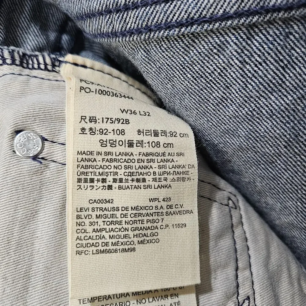 Levi's Men's [Read] Jeans Stay Loose Straight Leg Dark Blue Size 36x32(31)